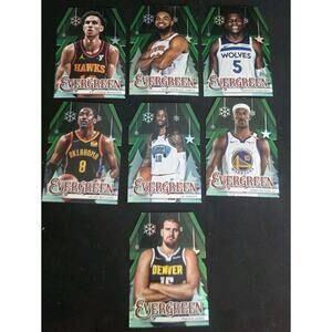 2025 Topps Holiday Evergreen NBA Insert Lot Edwards Ja Morant Jokic Towns +